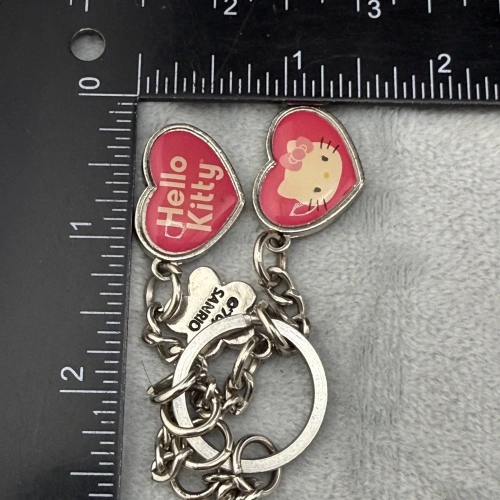 Vintage Hello Kitty Keychain Sanrio Silver Tone - Picture 3 of 8